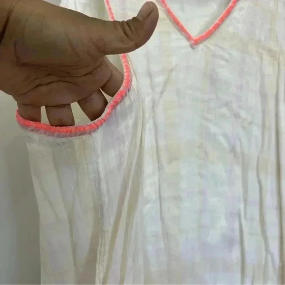 Free People Run With Me Ivory Mini Dress Size S - Picture 9 of 10